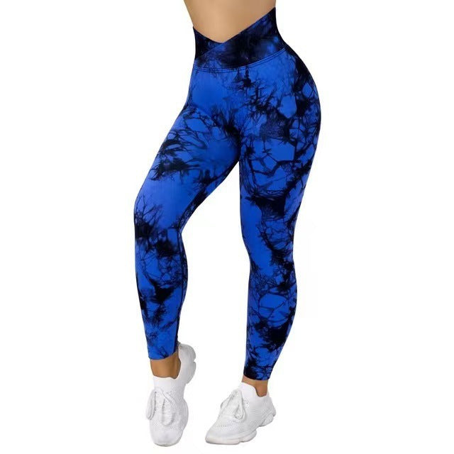 Seamless Tie Dye Fitness Leggings